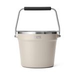 YETI Rambler Beverage Bucket, Double-Wall Vacuum Insulated Ice Bucket with Lid, Cape Taupe