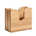 Kamehame Bagel Slicer Holder, Bamboo Bagel Holder for Small and Large Bagels, Bagel Cutter Holder, 5.5 x 2.6 x 5 inches