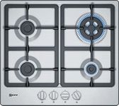 NEFF N50 T26BB59N0 58cm Gas Hob - Stainless Steel, Built-in