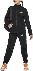 Nike FD3067-010 K NSW TRACKSUIT POLY FZ HBR Jacket Unisex BLACK/BLACK/WHITE Tamaño M