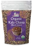 Jiva Organics Organic Kala Chana 2 Pound Bulk Bag - Black Gram, Desi Black Chickpeas, 100% Natural & Non-GMO