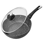 Rainberg Deep Frying Pan with Lid, 
