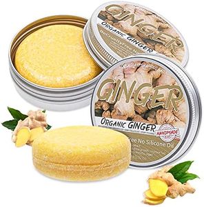 Barre de Shampoing pour Recroissance des Cheveux, Ginger Hair Regrowth Shampoo Bar, Anti-Perte de Cheveux Savon de Shampooing Solide, Favorise La Croissance des Cheveux (2 Pièces)