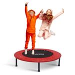 Shopster Compact Fitness Mini Indoor/Outdoor Jumping Trampoline for Kids & Adults, Quiet and Safe Bounce (60 Inch), Weight Capacity-100 Kgs