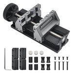 AM ARROWMAX Precision Double-Ended Mini Bench Vise - Crafted from aerospace-grade aluminum alloy and precision CNC machined, Enhance Precision and Stability for Crafts,Jewelry Making