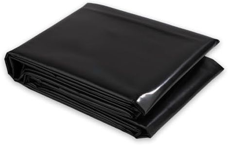 7x10ft Pond Liner, 8 Mil Thick Hdpe Pond Liner Fish Pond Liner Outdoor Pond Kit for Outdoor Ponds Small Ponds, Fountain, Garden Waterfall (Black)