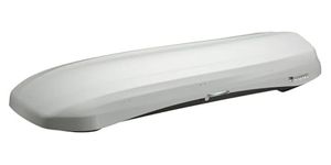 INNO BRM660WH Wedge Cargo Box - 11 Cubic FT Holds 6-8 Skis or 4 Snowboards (Gloss White)