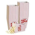 Movie Night Popcorn Boxes for Party (20 pack) - Paper Popcorn Bucket - Red and White Popcorn Bags, Movie Theater Decor Popcorn Container, Carnival Circus Party Popcorn Bowl for Popcorn Machine