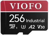 VIOFO 256GB Industrial Grade microSD Card, U3 A2 V30 High Speed Memory Card with Adapter, Support Ultra HD 4K Video Recording