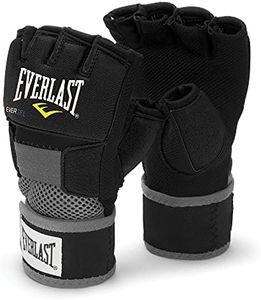 Everlast EverGel Hand Wraps (Black, Medium)
