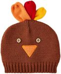 Mud Pie Baby Brown Crochet Turkey Hats; 0-6M