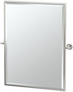 Gatco 4129FS Tavern Framed Large Rectangle Mirror, Polished Nickel 32.5 Inch