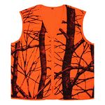 Volein Blaze Orange Camo Hunting Vest, Lightweight, Zipper Closure, XL