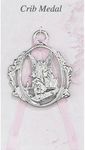 McVan Inc. Guardian Angel Crib Medal Pink - D?cor Gift Religious PW6-P-MCVAN