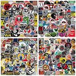 200Pcs Hard Hat Stickers Decals for Toolbox Helmet Hood, Funny Hardhat Stickers for Welder Electrician Construction Union Military Lineman, Waterproof Vinyl Stickers for Men