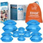 8 Cups Silicone Cupping Therapy Set Professional Massage Cupping Cups for Cupping Therapy Cupping Kit for Massage, Myofascial Release, Cellulite Reduction (Lure Blue)