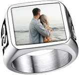 U7 Customized Memory Photo Ring for