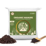 Cinagro Organic Manure for Plants (5 Kgs), 100% Natural Cow Dung Fertilizer, Fine Powder Compost, Soil Enricher for Home & Garden, Boosts Growth, Fixes Nitrogen, Releases Phosphorus & Potassium