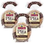 Mediterranean whole wheat Pita Bread. 3 packages. Kosher.