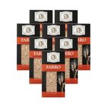Cucina & AmorePearled Farro from Italy 17.6 oz (Pack of 8) | Non-GMO, Whole Grain, High in Fiber, Vegan, Kosher| Perfect for Soups, Salads, and More | Vacuum Packed