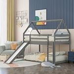 MERITLINE House Bunk Beds with Slid
