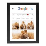 FA6 6x8 Inch Google Photo Frame with Photo Upload – Personalized Gifts Digital Wooden Photo frame for Anniversary, Birthday, Valentine’s Day Gifts