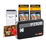 KODAK Mini 2 Retro 4PASS Portable Photo Printer (2.1x3.4 inches) + 68 Sheets Bundle, Black