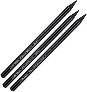 Professional Woodless Charcoal Pencil Set, 3pcs Pure Carbon Sketch Pencil with Soft, Medium, and Hard Grades, Great Gifts for Artists, Students, Teens, Kids, and Beginners