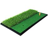 GolfBasic Golf Turf Practice Mat for Driving Hitting Chipping (Double Type)