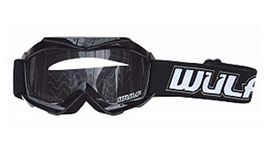 Wulfsport Kids Motocross Goggles Motorcycle Motorbike Quad Off Road ATV BMX Dirt Pit Bike Racing Protection Childrens Cub Junior MX Safety eye wear - BLACK