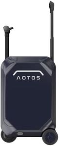 AOTOS Smart Rideable Electric Luggage – 22 Inch App-Controlled Carry-On Suitcase with Inline Skate Wheels, TSA & Airline Approved Hardshell, Zipperless Design for Airport Travel (22x14x9 Inches)