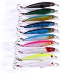 10 Fishing Lure, Hard Minnow Fishin