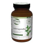 ST FRANCIS HERB FARM Ashwagandha KSM-66 (60 Capsules) High Strength 12:1 300mg Root Extract, Organic Herbs, GMO Free, Vegetarian, Made in Canada (1 Container) for Cognitive Function and Performance Enhancement