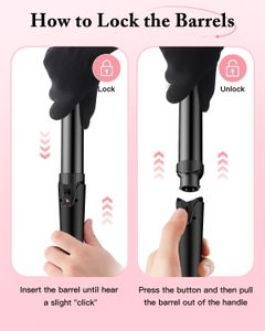 BESTOPE PRO 5-in-1 Beach Waver – Curling Iron Set for Hair Styling