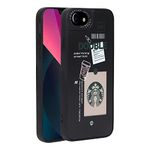 PHONE RING HOLDER® iPhone 7 Case Starbuck Print Design Hard Polycarbonate Back Cover Case,Ultra Protective & Anti Shock (Double)