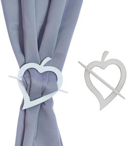 Wooden Heart Curtain Tieback – Decorative and Functional Design – White