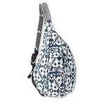 KAVU Original Rope Bag Sling Pack with Adjustable Rope Shoulder Strap - Blue Blot