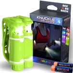 Knuckle Lights Colors – Night Running Lights for Runners and Walkers. Bright Flood Beams Light Your Entire Path. Great Dog Walking Light and Running Flashlight (Lime)