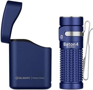 OLIGHT Baton4 Premium Edition Compact Handheld Torch Max 1300 Lumens with Charging Box Pocket-Size for Household and Mountaineering (Regal Blue)