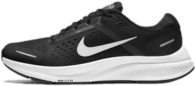 Nike Women's Air Zoom Structure 23 Running Shoes, Black/White/Anthracite, Size US 10