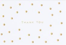 Gold Dots Thank You Notes