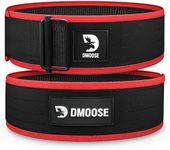 DMoose Auto Locking belt gym, Provides Lumbar Support & Stability, 4" Nylon weitht lifting belt with Adjustable Buckle, large weight lifting belt