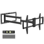 MOUNTUP Long Arm TV Wall Mount with 40’’ Extension, Full Motion TV Mount for Most 42''-90'' TV, Corner TV Wall Mount with Swivel Tilt Max VESA 800x400mm Load Up to 150 LBS Fit 16/18/24'' Stud MU0059