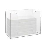 Chris.W Acrylic Guest Paper Towel Dispenser, Countertop Folded Paper Napkin Holder, Plastic Gust Napkin Dispenser, Clear Napkin Stand for Z-fold C-fold Trifold Paper Towels