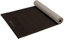 Gaiam Yoga Mat Classic Solid Color Reversible Non Slip Exercise & Fitness Mat for All Types of Yoga, Pilates & Floor Workouts, Granite Storm, 4mm, 68" L x 24" W x 4mm Thick