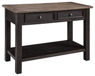 Signature Design by Ashley - Tyler Creek Sofa Table with Drawers, Grayish Brown/Black