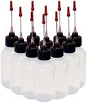 10-2oz Plastic Squeeze Bottles 1.5" Stainless Applicators