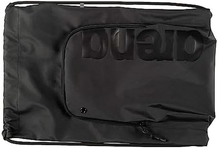 Arena Team Sack Pool and Gym Drawstring Bag, Black