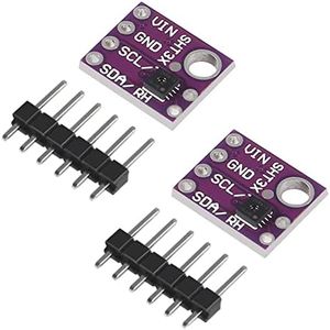 2PCS SHT31 Temperature and Humidity Sensor Module SHT31-D Microcontroller IIC I2C Interface 3.3V GY-SHT31-D Breakout Digital Output Module