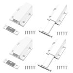 Push to Open Door Catches,4PcsCabinet Magnetic Latches,Cupboard Push Latch Release,Kitchen Drawer Closer,Rv Door Damper,Large Wardrobe Closure,No Knobs Design,Easy Installation,Ideal for Cabinet